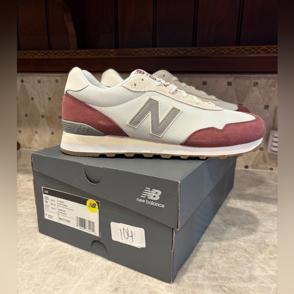New Balance Classic Sneaker (White/Red) NEW Unisex